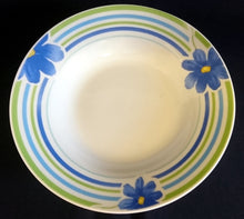 Lade das Bild in den Galerie-Viewer, SUPPENTELLER - Porzellan, Flora Pflanzen Blumenblüten Striche Linien Motiv Dekor (BC)