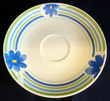 Lade das Bild in den Galerie-Viewer, UNTERTASSE - Porzellan, Flora Pflanzen Bumenblüten Striche Linien Motiv Dekor (BC)