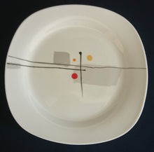 Lade das Bild in den Galerie-Viewer, DESSERTTELLER "Accenta" - Porzellan, Flecken Striche Linien Punkte Kreise Abstrakt Motiv Dekor