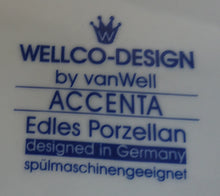 Lade das Bild in den Galerie-Viewer, DESSERTTELLER "Accenta" - Porzellan, Flecken Striche Linien Punkte Kreise Abstrakt Motiv Dekor