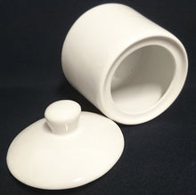 Lade das Bild in den Galerie-Viewer, 3er Set MILCHKÄNNCHEN & ZUCKERDOSE MIT DECKEL "Atrium" - Porzellan, Gastronomisches Einfärbiges Motiv Form Dekor (BC)