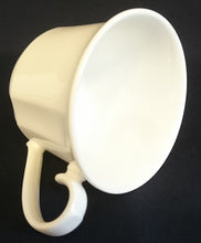 Lade das Bild in den Galerie-Viewer, KAFFEETASSE - Porzellan, Moderne Gastronomische Gewölbte Relief Form Motiv Dekor