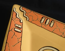 Lade das Bild in den Galerie-Viewer, 2er Set SNACKSCHALEN "Pasiega" - Keramik / Steingut, Abstrakt Geometrische Zeichen Spirale Linien Motiv Dekor