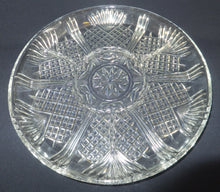 Lade das Bild in den Galerie-Viewer, SNACK SERVIERSCHALEN TABLET - Hartglas, 4Kammer geteilt, Abstraktes Linien Stern Karo Quadrat Motiv Dekor