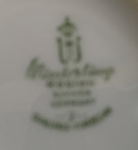 Lade das Bild in den Galerie-Viewer, 2er Set KAFFEETASSEN - Porzellan, Streifen Linien Flora Blumenblüten Motiv Dekor