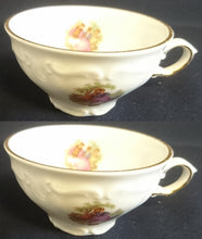 Lade das Bild in den Galerie-Viewer, 2er MOCCAGEDECK - Porzellan, Goldrand Barock Dekor (BC)