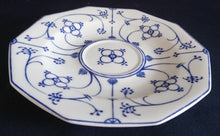 Lade das Bild in den Galerie-Viewer, 2er KAFFEEGEDECK - Porzellan, Indisch Blau Strohblume Motiv Dekor