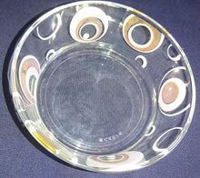 Lade das Bild in den Galerie-Viewer, 2er Set DESSERTSCHALEN - Hartglas, Kreis Punkt Wirbel Dekor