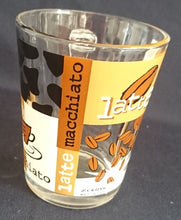 Lade das Bild in den Galerie-Viewer, KAFFEETASSE - Hartglas, Tassen Kaffeebohnen Abstrakt Aufschrift Motiv Dekor