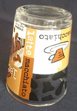 Lade das Bild in den Galerie-Viewer, KAFFEETASSE - Hartglas, Tassen Kaffeebohnen Abstrakt Aufschrift Motiv Dekor