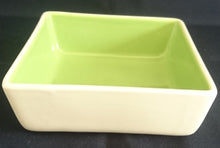 Lade das Bild in den Galerie-Viewer, 4er Set DESSERTSCHALEN "Villa Loca" - Keramik / Steingut, Zweifärbiges Quadratische Viereck Form Modern Style Dekor