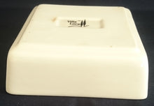 Lade das Bild in den Galerie-Viewer, DESSERTSCHALE "Villa Loca" - Keramik / Steingut, Zweifärbiges Quadratische Viereck Form Modern Style Dekor