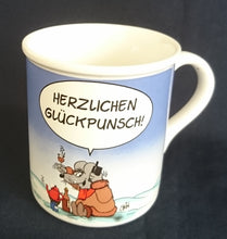 Lade das Bild in den Galerie-Viewer, KAFFEETASSE - Keramik / Steingut, Comic Witze Spruch Schrift Glückpunsch Motiv Dekor, Uli Stein