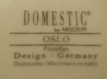 Lade das Bild in den Galerie-Viewer, 2er Set KAFFEETASSEN "Oslo" - Porzellan, Schwarze Streifen Linien Dekor