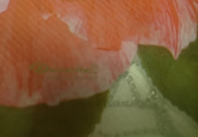 Lade das Bild in den Galerie-Viewer, GROßES MOTIV PLATZDECKCHEN, Kunststoff / Plastik, Rechteckige Form Nelken Blumen Motiv Dekor (G)