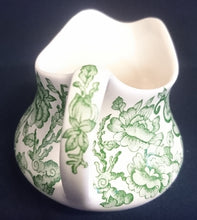 Lade das Bild in den Galerie-Viewer, 3er Set MILCHKÄNNCHEN & ZUCKERDOSE MIT DECKEL "Staffordshire" (Limited) - Keramik / Steingut, Indian Tree Style Unterglasur Dekor, Hand graviert (Hand Engraved)