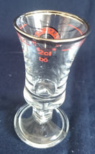 Lade das Bild in den Galerie-Viewer, GETRÄNKEGLAS - Hartglas, Goldrand Banner Schriftzug Aufschrift Motiv Dekor