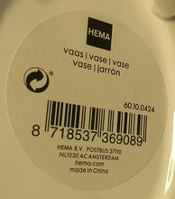 Lade das Bild in den Galerie-Viewer, BLUMENVASE - Keramik / Steingut, Moderne Muschelform Relief Design Dekor