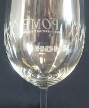 Lade das Bild in den Galerie-Viewer, 2er Set GETRÄNKEGLÄSER "Pomp" - Hartglas, Geometrisches Linien Aufschrift Dekor