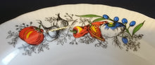 Lade das Bild in den Galerie-Viewer, 2er Set SUPPENTELLER - Porzellan, Gemüse Kräuter Gewürz Motiv Geriffelter Rand Dekor
