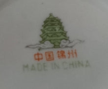 Lade das Bild in den Galerie-Viewer, 2er Set MOCCA UNTERTASSEN - Porzellan, Goldrand Rosenblumen Blüten Pflanze Gewölbte Waben Relief Motiv Dekor