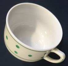 Lade das Bild in den Galerie-Viewer, 2er KAFFEEGEDECK - Porzellan, Linien Punkte Tupfen Kreise Dekor