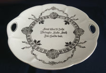 Lade das Bild in den Galerie-Viewer, SAMMELTELLER - Porzellan, Hochzeitstag Style, Abstrakt Schriftzug Dekor