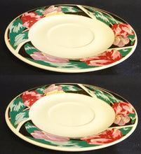 Lade das Bild in den Galerie-Viewer, 2er KAFFEEGEDECK - Porzellan, Modern Blumenrand Motiv Dekor