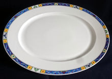 Lade das Bild in den Galerie-Viewer, SERVIERPLATTE - Porzellan, Ovale Form, Abstrakt Modern Dekor