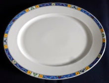 Lade das Bild in den Galerie-Viewer, SERVIERPLATTE - Porzellan, Ovale Form, Abstrakt Modern Dekor