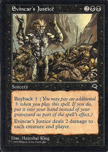 Lade das Bild in den Galerie-Viewer, EVINCAR´S JUSTICE, Magic -The Gathering-, Ausgabe / Set / Serie Sturmwind (Tempest) 1997