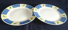 Lade das Bild in den Galerie-Viewer, 2er Set DESSERTTELLER - Porzellan, Zweifarbiges Modern Dekor - EUER MARKT