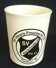 Lade das Bild in den Galerie-Viewer, KAFFEETASSE - Keramik / Steingut, Fußball Club Wappen Schriftzug "SV Viktoria Preussen 07 e.V." und weitere Dekor