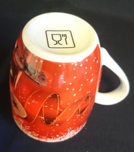 Lade das Bild in den Galerie-Viewer, KAFFEETASSE - Porzellan, Weihnachten Schneeflocken Geschenke Dekor