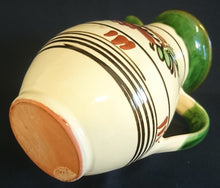 Lade das Bild in den Galerie-Viewer, GETRÄNKEKANNE, Keramik / Steingut, Abstraktes Dekor, Handbemalt