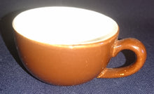 Lade das Bild in den Galerie-Viewer, 2er Set MOCCA~ KAFFEETASSEN - Keramik / Steingut, Weißer Rand Einfärbiges Dekor