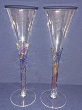 Lade das Bild in den Galerie-Viewer, GETRÄNKEGLAS - Hartglas, Abstrakt Linien Balken Striche Dekor No.1