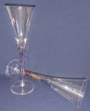 Lade das Bild in den Galerie-Viewer, GETRÄNKEGLAS - Hartglas, Abstrakt Linien Balken Striche Dekor No.1