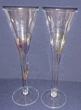 Lade das Bild in den Galerie-Viewer, GETRÄNKEGLAS - Hartglas, Abstrakt Linien Balken Striche Dekor No.2