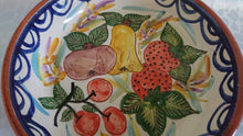 Lade das Bild in den Galerie-Viewer, SCHALE - Keramik / Steingut, Obstmotiv Dekor, Handbemalt