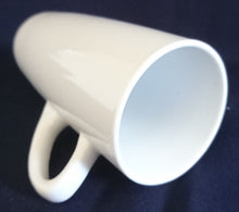 Lade das Bild in den Galerie-Viewer, SCHOKO KAKAOTASSE - Porzellan, Palmen Karibik Schokobohnen Chocolate Aufschrift Dekor