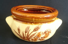 Lade das Bild in den Galerie-Viewer, VORRATSSBEHÄLTER MIT DECKEL - Keramik / Steingut, Weizen Pflanzen Samen Dekor