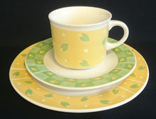 Lade das Bild in den Galerie-Viewer, 2er KAFFEEGEDECK - Porzellan, Blätter Punkte Abstrakt Dekor