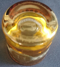 Lade das Bild in den Galerie-Viewer, GETRÄNKEGLAS - Hartglas, Geschliffen EL Monogram Logo Abstrakt Streifen Zeichen Motiv Dekor