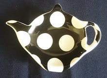 Lade das Bild in den Galerie-Viewer, ABLAGETELLERCHEN "Polkadot" - Porzellan, Abstrakt Kreise Teekannen Form Dekor