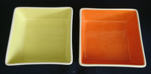 Lade das Bild in den Galerie-Viewer, 2er Set DESSERTSCHALEN "Villa Loca" - Keramik / Steingut, Zweifärbiges Quadratische Viereck Form Modern Style Dekor