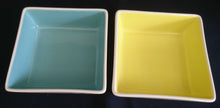 Lade das Bild in den Galerie-Viewer, 2er Set DESSERTSCHALEN "Villa Loca" - Keramik / Steingut, Zweifärbiges Quadratische Viereck Form Modern Style Dekor