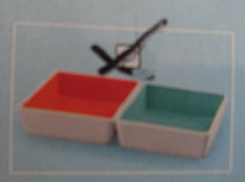 Lade das Bild in den Galerie-Viewer, 2er Set DESSERTSCHALEN "Villa Loca" - Keramik / Steingut, Zweifärbiges Quadratische Viereck Form Modern Style Dekor