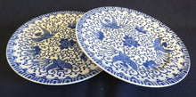 Lade das Bild in den Galerie-Viewer, DESSERTTELLER - Porzellan, Abstraktes Girlanden Vogel Blumenblüten Motiv Dekor