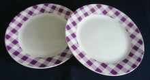 Lade das Bild in den Galerie-Viewer, DESSERTTELLER "Villa" - Porzellan, Karo Quadrat Geschirrhandtuch Style Motiv Dekor